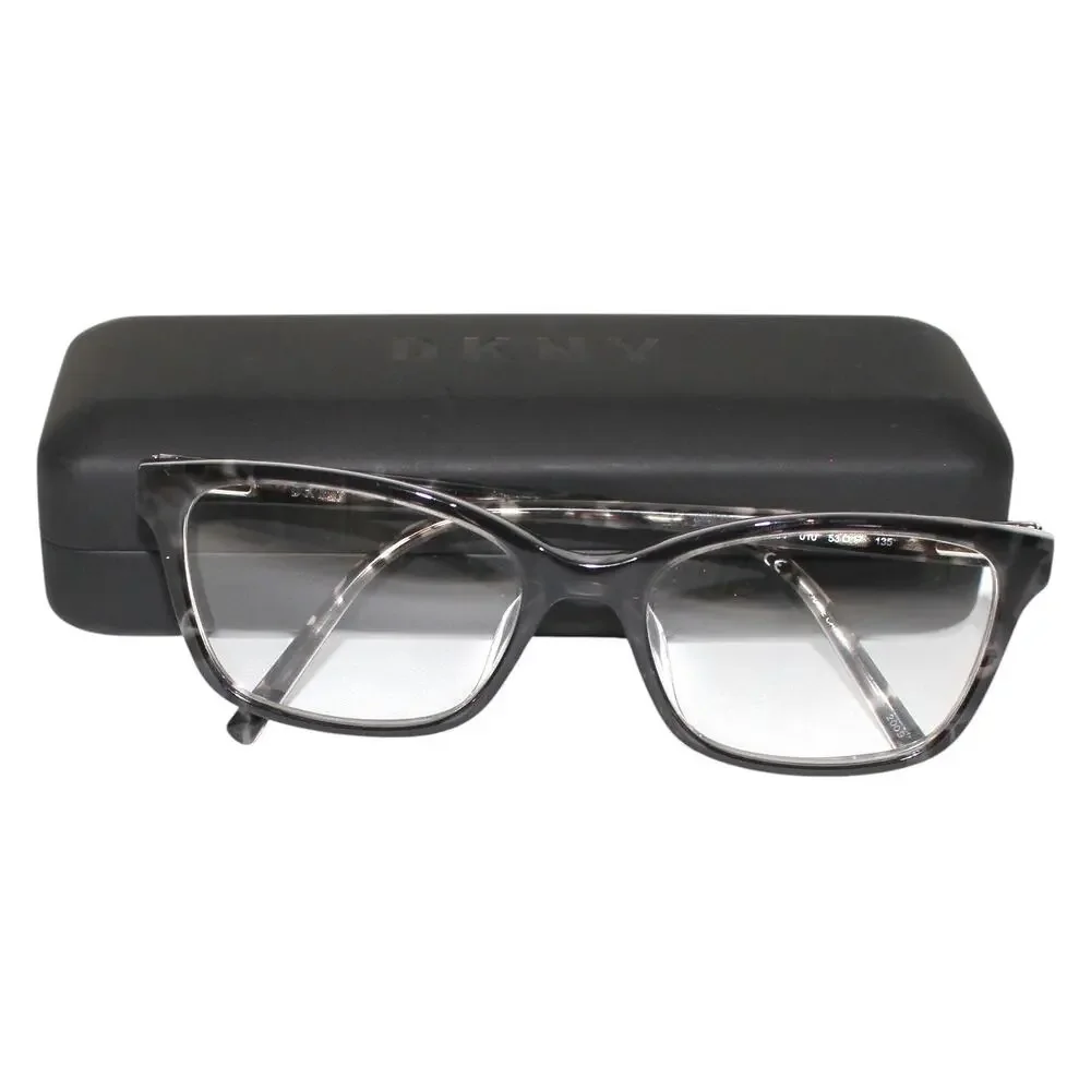 DKNY Black Gray Tortoise Prescription Glasses